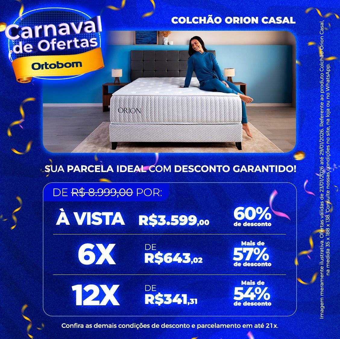 Colchão Orion de Casal - 1,38x1,88